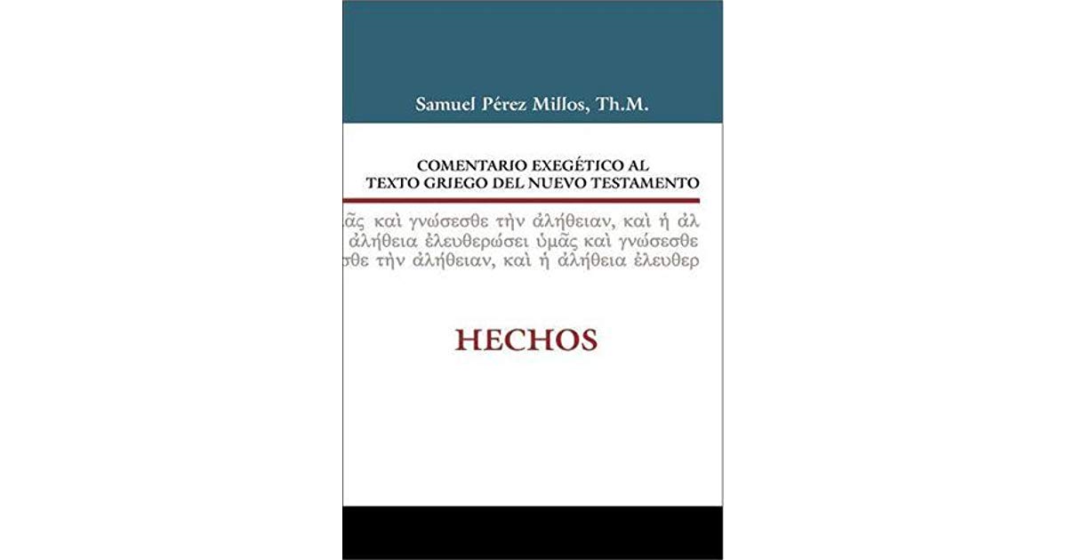 Comentario Exegetico Hechos Samuel Perez Millos Pdf